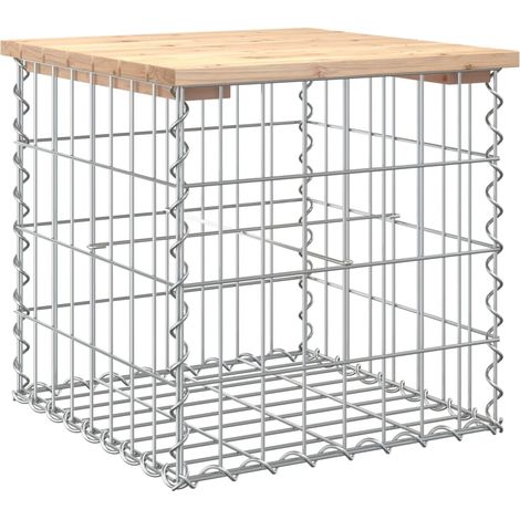 Maison Exclusive - Banc de jardin design de gabion 43x44x42 cm bois massif de pin (1/5)
