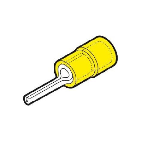 Capicorda giallo puntale Ø10mm 4–6mm² CEMGFP10 preisolato per ponticelli