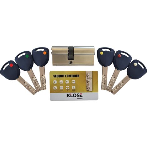 Cylindre 30x40 mm haute sécurité KLOSE besser OX6 avec 6 Clés Incopiables (1/2)