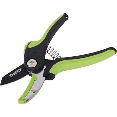 Forbici per potatura da Giardino 180 mm cesoia tagliarami Professionale per Taglio di Rami lama dentellata