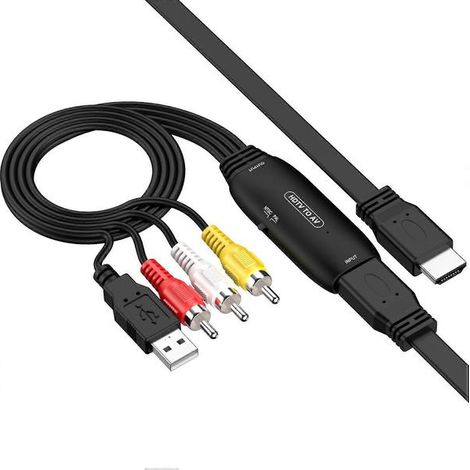 Adaptateur HW-2116 HDTV vers AV : câble de conversion HDMI vers RCA CVBS pour Xbox 360 TV Stick (1/5)