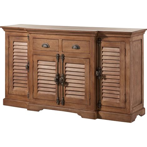Sideboard Mango 160x45x90 beige geölt TOULOUSE 08
