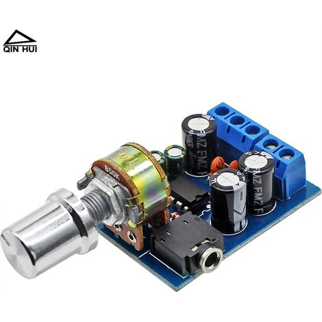 Carte d'amplificateur de subwoofer 2.0, module d'amplificateur audio radio miniature portable stéréo à deux canaux