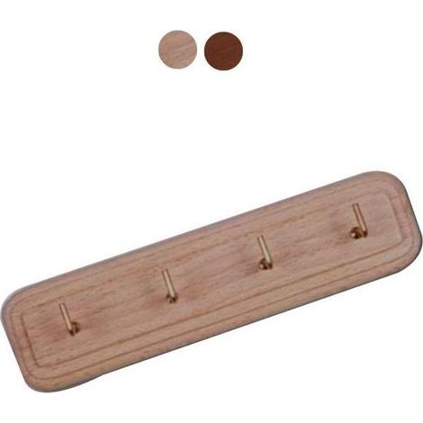 Crochet pour torchons 4P Noyer foncé 18,0 x 5,0 cm Jumbo