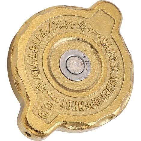Tankdeckel aus Aluminiumlegierung, zuverlässige Abdichtung, Motorschutz für Bagger und Lader, goldfarben, mittlere Größe (1/5)