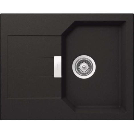 Schock Einbauspüle Cristalite Manhattan D-100 XS A GON Onyx Exzenterbedienung (1/2)