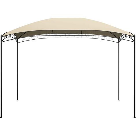 Tonnelle Barnum de Jardin, Pavillon, Pergola, Tente de jardin, 3x4x2,65 m Crème 180 g/m² OIB6579E (1/5)