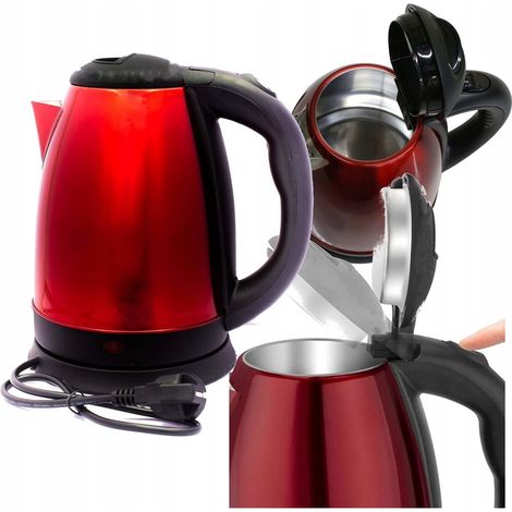 Bollitore elettrico senza fili Royalty Line da 1,7 litri, 1500 W, rosso (1/5)