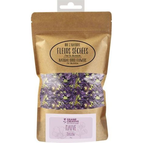 Graine Créative - Fleurs séchées Mauve - Deco Bougie Savon