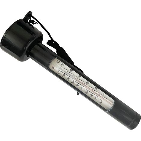 Thermomètre flottant pour piscine, testeur de température de l'eau - accessoires de piscine, noir (1/5)