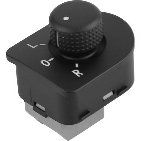 Bouton de commande de rétroviseur latéral pour Jetta, Golf, Passat et Beetle (1998-2006) 1J1959565A (1/5)