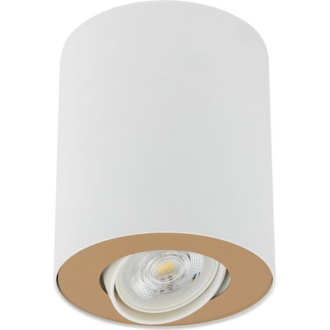 Spot Weiß Gold Flur 1xGU10 Wohnzimmer Leuchte MILENA