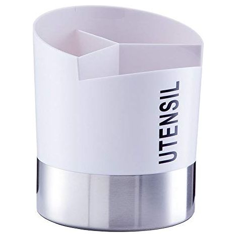 Zeller Supporto per Utensili da Cucina, 14,5 x 17 cm, Colore: Bianco, 14.5 x 14.5 x 17 cm (1/3)