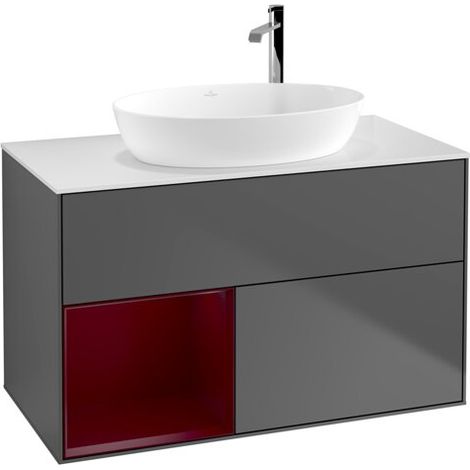 Villeroy & Boch F891HBGK Meuble sous-lavabo Finion F89 (1/2)