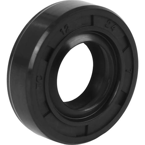 12mm x 24mm x 7mm Shaft Oil Seal TC Double Lip Rubber (1/5)