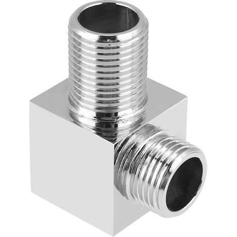Eckarmatur in verchromtem Messing, Handbrauseanschluss, Unterputzmontage, Absperrventil, polierte Oberfläche (1/5)