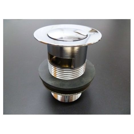 Valvula fontan 11/4" click-clack pl crom s&m
