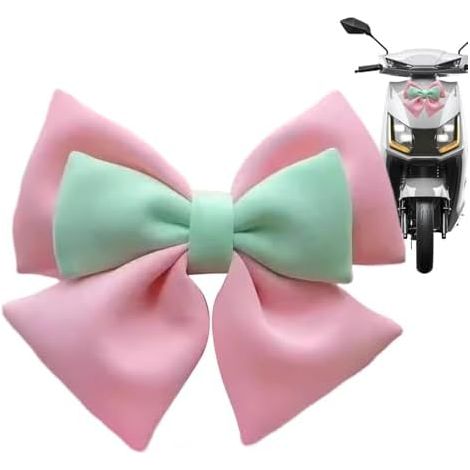 Nœud papillon pour casque Joli nœud papillon 3D, accessoire de décoration pour casque Pour femmes, filles, motardes, scooters électriques, pare-chocs arrière de voiture, coffre (1/5)