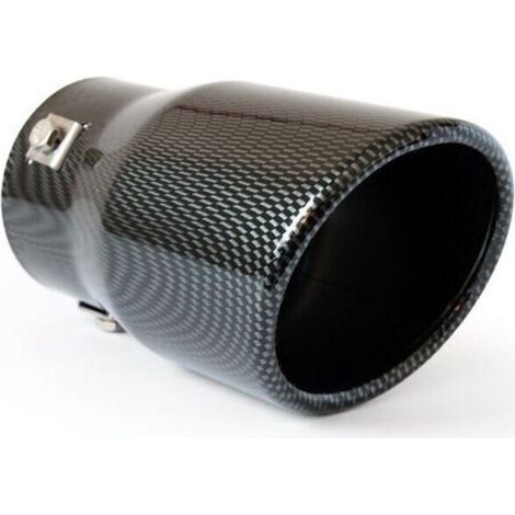 68mm Matte Black Carbon Fiber Car Exhaust Tip Accessory Muffler Pipe Cover