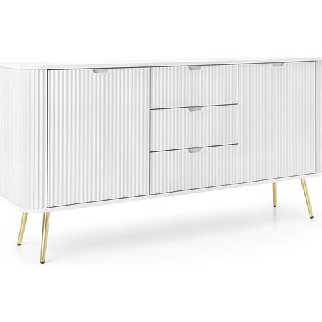 Cassettiera Bianco, Piedi: Oro, 168 x 87 x 39 cm (1/4)