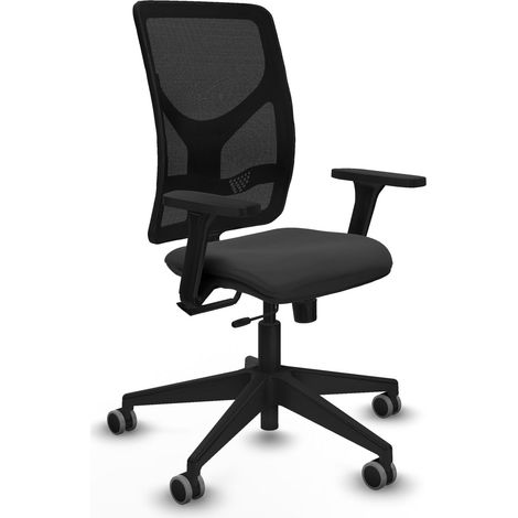 Chaise de bureau piqueras y crespo Motilla noir support lombaire mousse (1/2)