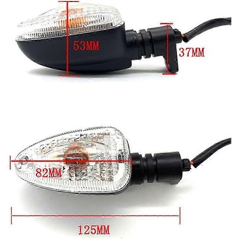 Luz intermitente para motocicleta BMW, lámpara indicadora de motocicleta, edición B 0812 (1/4)