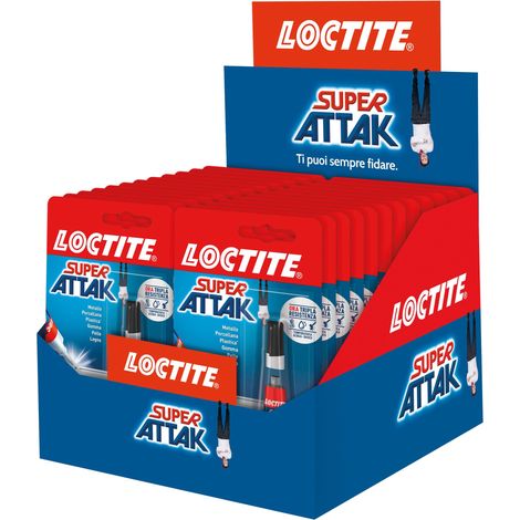 Loctite Super Attak Original, 3 g - Display 24 pz