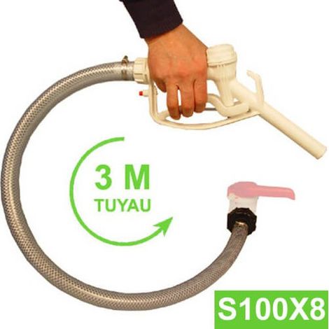 Kit Vidange cuve eau 1000 L S100X8 - Tuyau 3 m + Pistolet (1/3)