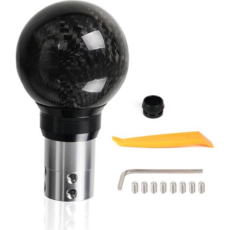 Carbon fiber shift knob, push-button type, suitable for 10th generation Civic and Accord shift knobs - carbon fiber texture (1/3)