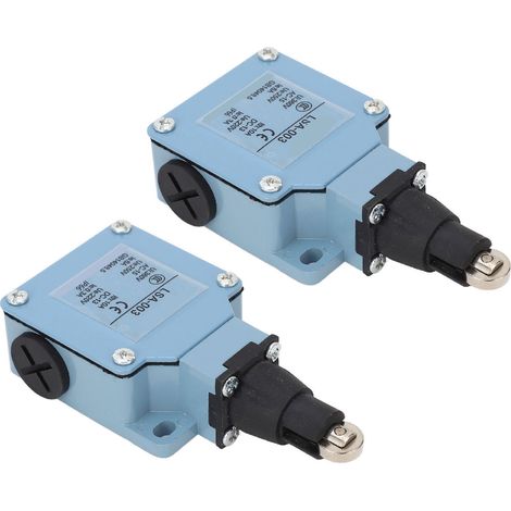 Lot de 2 Micro-Interrupteur à Galet LSA-003, Fin de Course Instantané, Contact Rouleau 250V/220V, Compatible CNC, Imprimante 3D, Fraiseuse, Découpe Laser et Plasma (1/5)