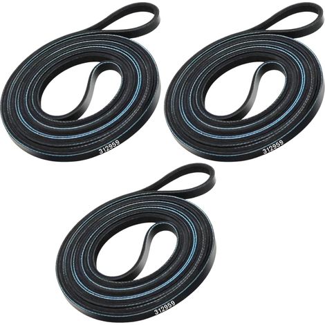 Courroie De Tambour Pour Seche-Linge - Référence 312959 - Compatible Avec Modèles Maytag DG313 DG382 LDG7800 GDG7500 - Lot De 3 (1/5)
