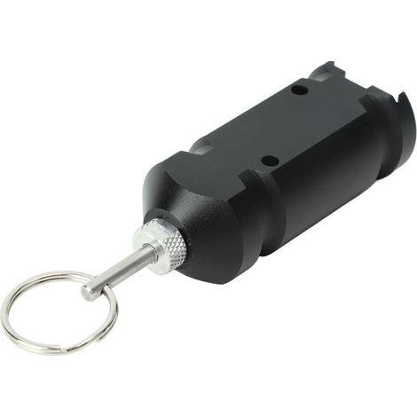 Alarme de déclenchement 4,5 V pour périmètre de tente de camping, en alliage d'aluminium, accessoires de jardin, noir (1/5)