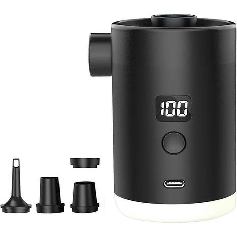 Pompe à air électrique portable - Gonfleur double usage pour matelas et bouées de camping (1/5)