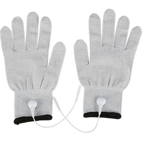 Gants de Massage Électrothérapie avec Électrodes Conductrices et Fils de Connexion (Taille L) (1/5)