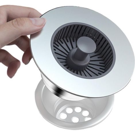 Sink Drain Strainer, Stopper, 3.5 inch Kitchen Sink Basket Filter Anti Clog Hair Catcher Drain Protector Stainless Steel Replacement Bathroom Kitchen Utility Easy Install Home 4,33x2,95 Pouce (1/5)
