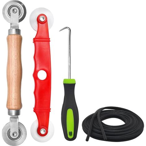 Fliegengitter Reparaturset mit Werkzeug und Kederband (1/5)