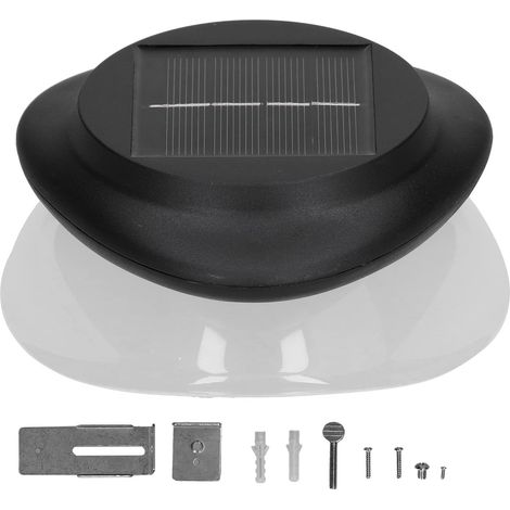 Lumière de Clôture Solaire IP55 Étanche, 9 LEDs, 6500K Blanc Froid, Capteur Crépusculaire, Sans Fil, Panneau Solaire 2V 0.5W, Batterie 1600mAh, 133x127x68mm (1/5)
