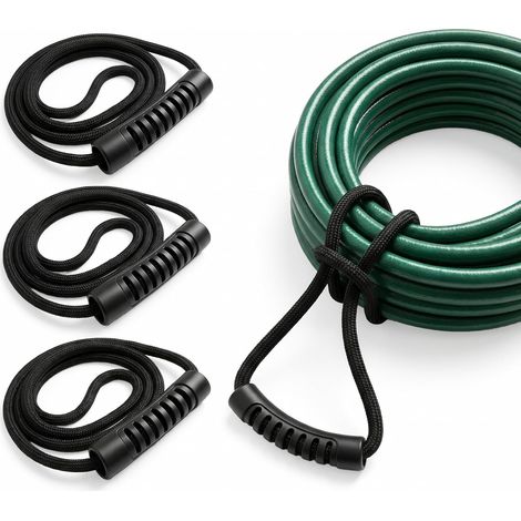 Cable Organizer (3 Pièces, 40 cm) - Sangles de Rangement Robustes avec Poignée et Crochets Suspendus, Idéal pour Rendre Ordres aux Câbles et Tuyaux d'Eau dans les Garages et Ateliers (1/5)