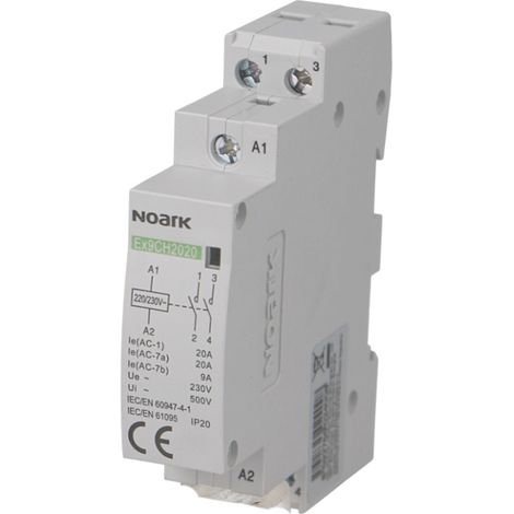 Contacteur Modulaire Ex9ch20 - 20a - 2no - 230v - Automatisation (1/2)