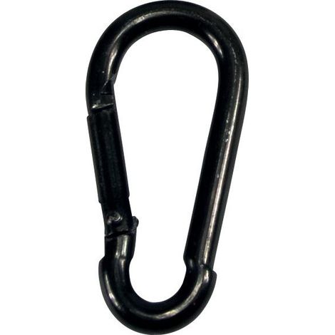Feuerwehr-Karabinerhaken schwarz-Zn 50x 5mm (1/2)