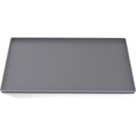 Coffee Machine Mat, Silicone Fully Automatic Coffee Machine Mat, Non-Slip and Waterproof, Compatible with Magnifica, EQ.6 and Lattego, 47 x 29 cm, Grey (1/5)