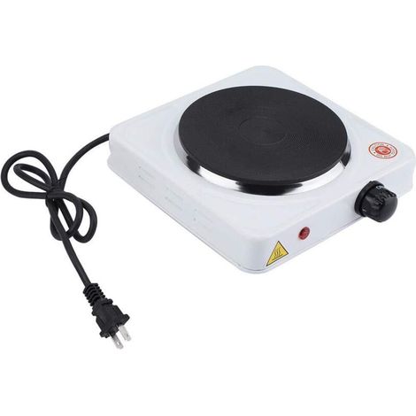 Cuisinière électrique, cuisinière électrique à Faible consommation d'énergie Faisant Le thé au Lait de ménage 1000W, cuisinière électrique Anti-Corrosion Anti-fumée Anti-brûlure(Blanc) (1/5)