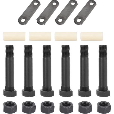 Kit de manilles pour remorque : fiable, robuste et stable. Kit de manilles pour remorque tandem adapté aux ressorts à double œil, pour des essieux de 1 587 kg à 3 218 kg. (1/5)