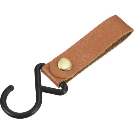 PU Leder S Regal Haken pour Camping Aufhänger Plastik Außenzubehör Brun (1/5)