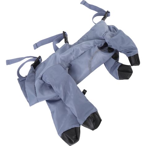 Pantalon imperméable pour chien avec bottes intégrées, en tissu à mémoire de forme respirant, protège-pattes idéal pour les promenades et courses en extérieur par temps de pluie, taille XL. (1/5)
