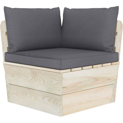 Maison Exclusive - Garten-Paletten-Ecksofa mit Kissen Imprägniert (1/5)