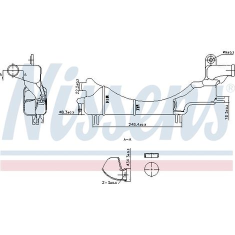 Vase d'expansion, liquide de refroidissement NISSENS 996334 HONDA 19101PLC000