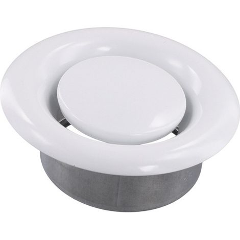 1 pièce  Spécifications : 10 cm  Couleur : Blanc  Matériau : Grille d’aération ronde en métal  Disque imitation porcelaine à fixer au plafond