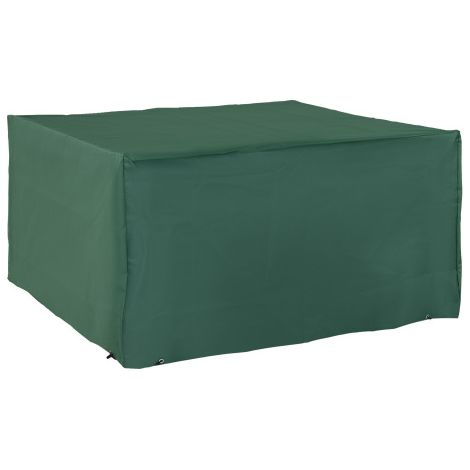 Outdoor Garden Furniture Cover Waterproof, Anti-UV 600D Heavy Duty Oxford Fabric Patio Furniture Cover for Rectangular Sofa Table Set, Green, 135 x 135 x 75 cm (1/5)