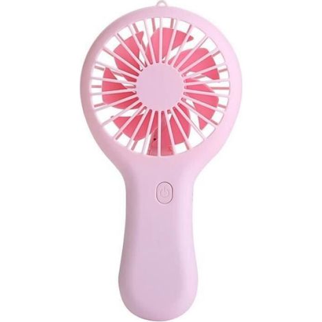Mini Ventilateur - 3 Vitesses - Niveau Sonore 30 dB - USB Rechargeable - Rose - 1 Pièce